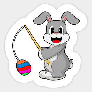 Rabbit Easter Easter egg Fishing Sticker